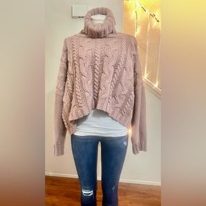Love Tree Thick Crop Top Sweater